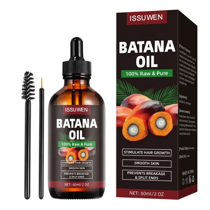 Huile de Batana 100 % Pure & Naturelle – Croissance, Réparation et Brillance des Cheveux