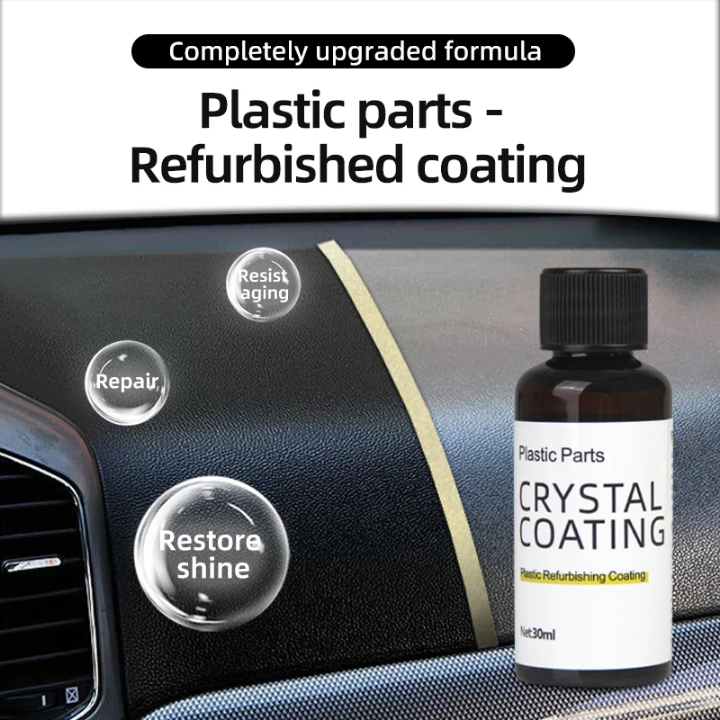 🔥 Crystal Coating – Rénovateur Plastiques Auto