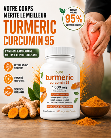 🌿 TURMERIC CURCUMIN 95 La puissance concentrée du curcuma pour votre bien-être quotidien