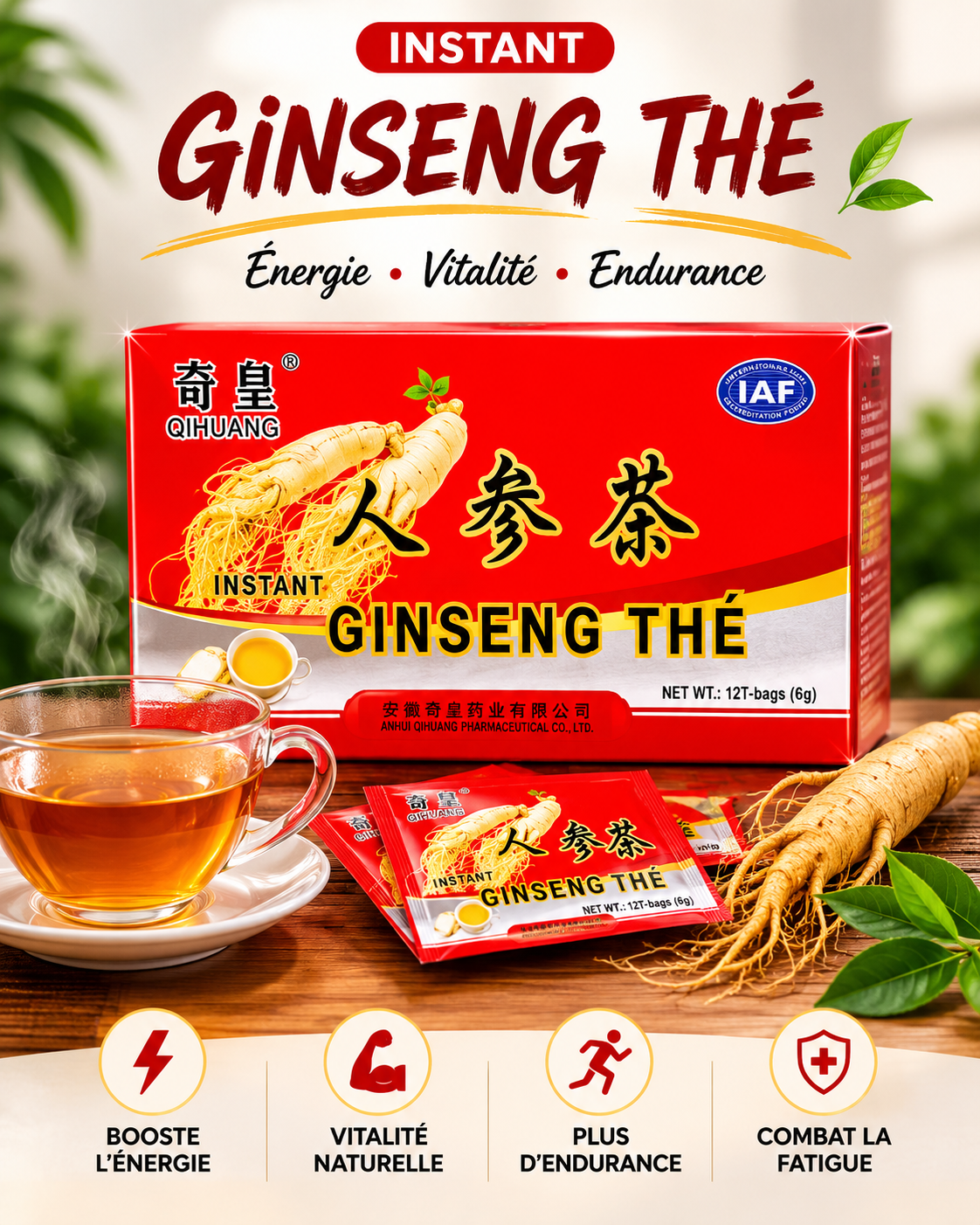 GINSENG THE ⚡ Retrouvez votre énergie et votre vitalité naturellement